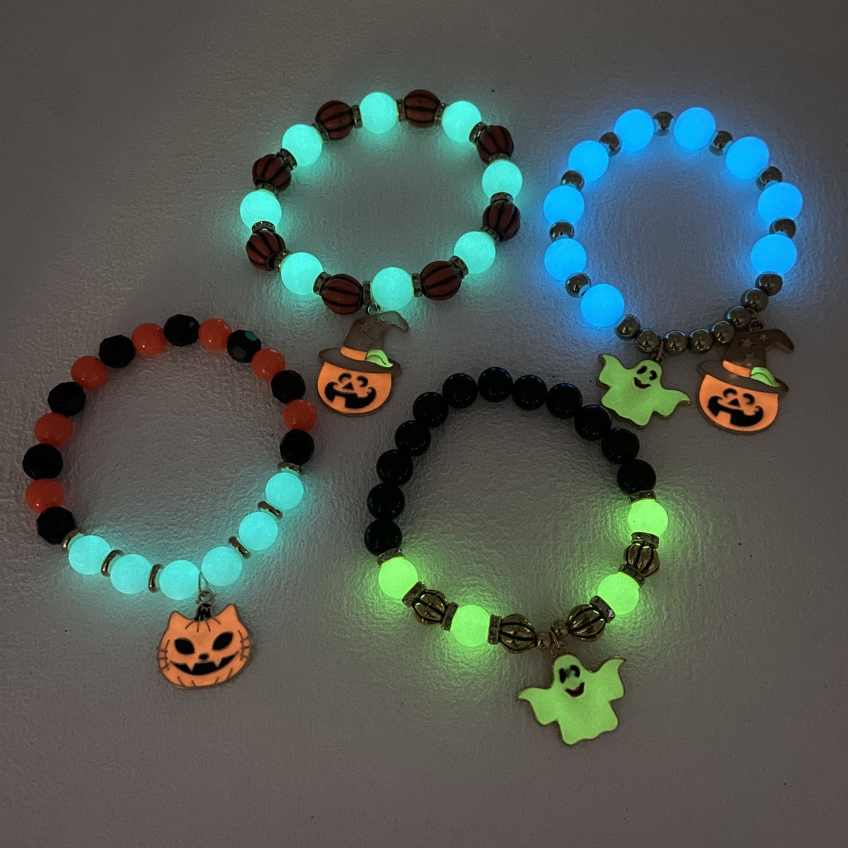 Luminous Pumpkin Ghost Halloween Bracelet