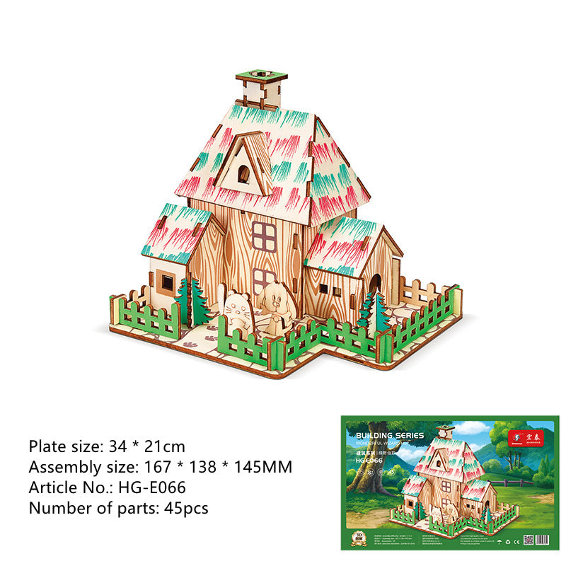 Three Dimensional Jigsaw Puzzle Handmade 3D Diy