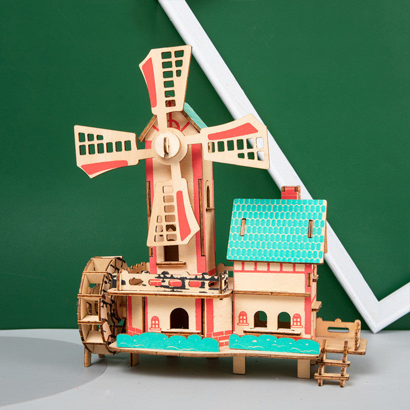 3d Three-dimensional Jigsaw Puzzle Handmade Wooden Assembly