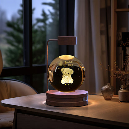 Crystal Ball Indoor Night Light USB Power