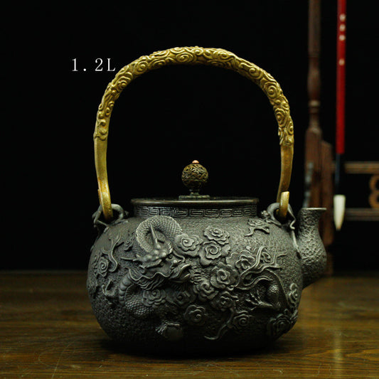 Japanese Handmade Iron Teapot Kettle Set