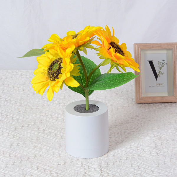 Rechargeable Sunflower LED Lamp