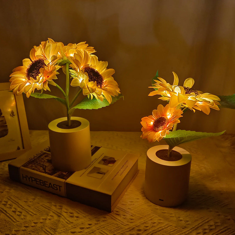 Rechargeable Sunflower LED Lamp