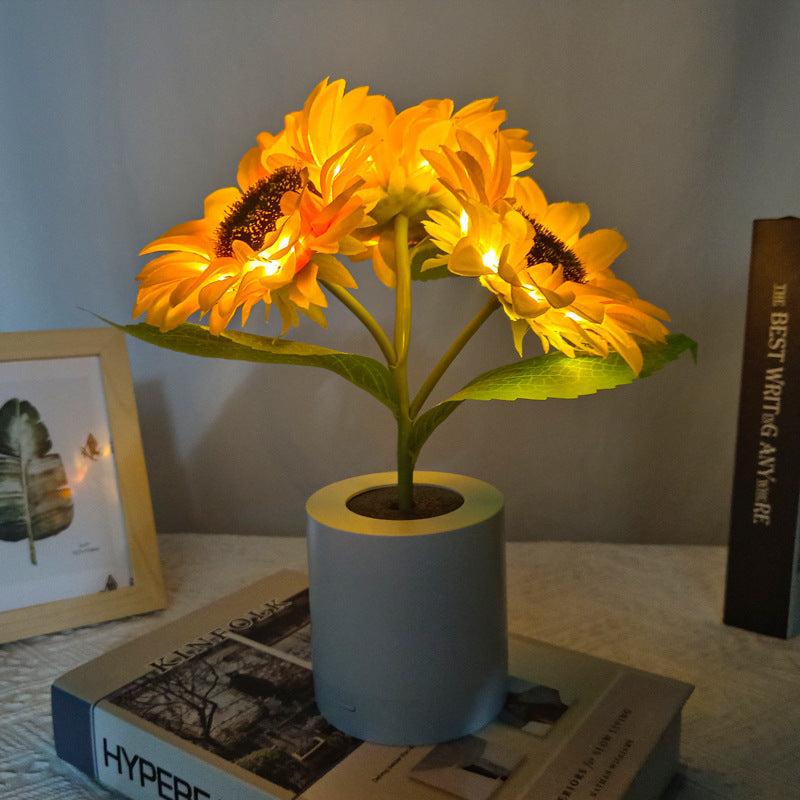 Rechargeable Sunflower LED Lamp