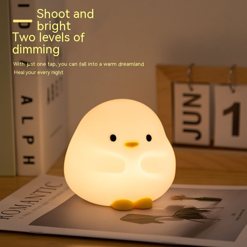 Cute Silicone Duck LED Night Lamp USB Rechargeable