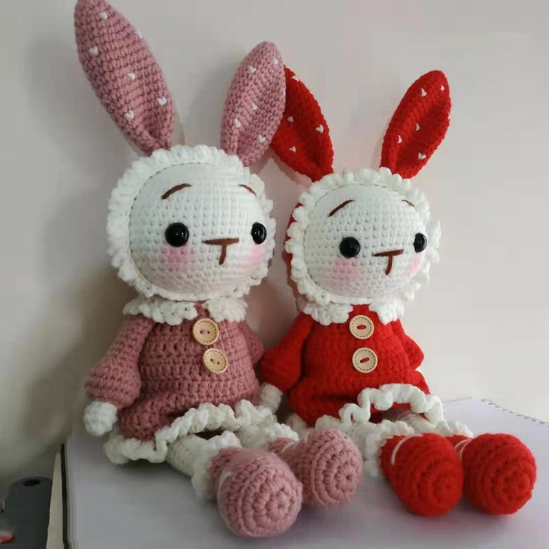 Handmade Fairy Rabbit Doll Wool Doll Material Bag