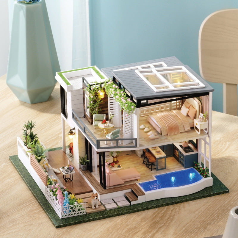 3d Three-dimensional Puzzle Handmade Diy Cottage Model