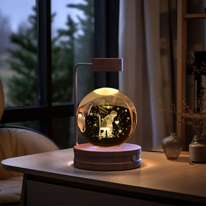 Crystal Ball Indoor Night Light USB Power