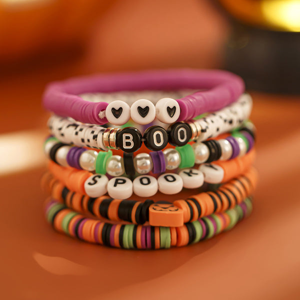 Halloween Bead Bracelet