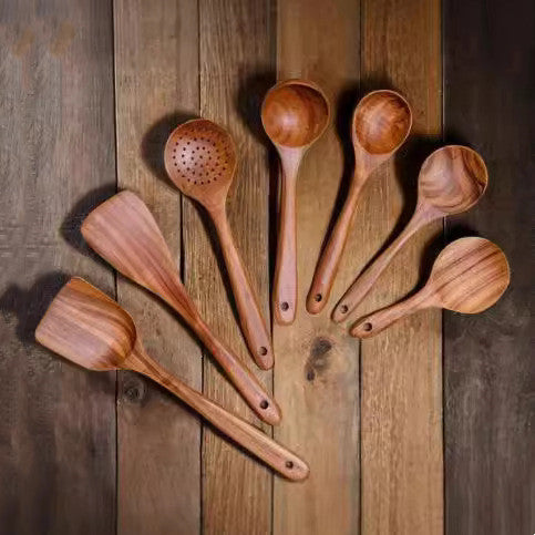 Wooden Spatula Cookware Kitchenware Set