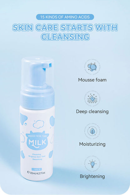 Milk Mousse Cleansing Foam Pore Cleaning Skin Care