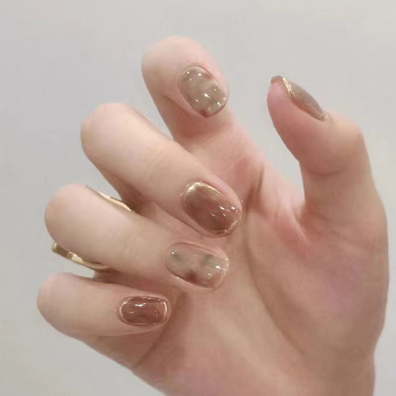 Luxe Brown Ombre Marble Nail Art Set - JDrop.Shop