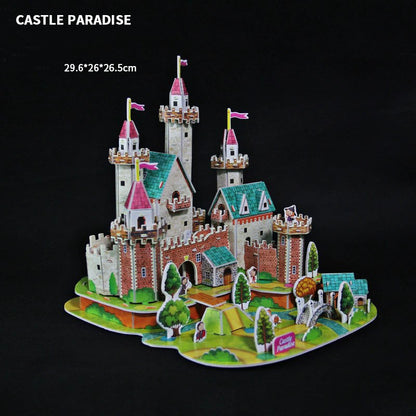 DIY3D Three-dimensional Puzzle Castle Ship Handmade Assembled