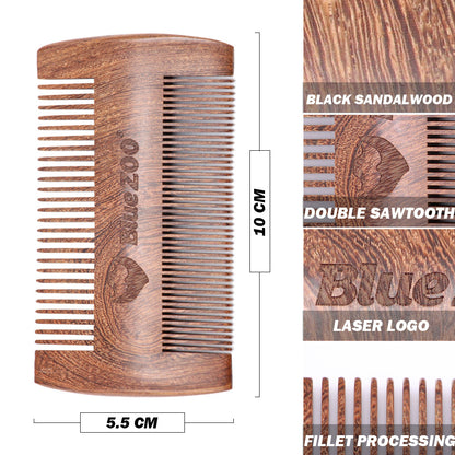 Sandalwood Double-sided Beard Comb