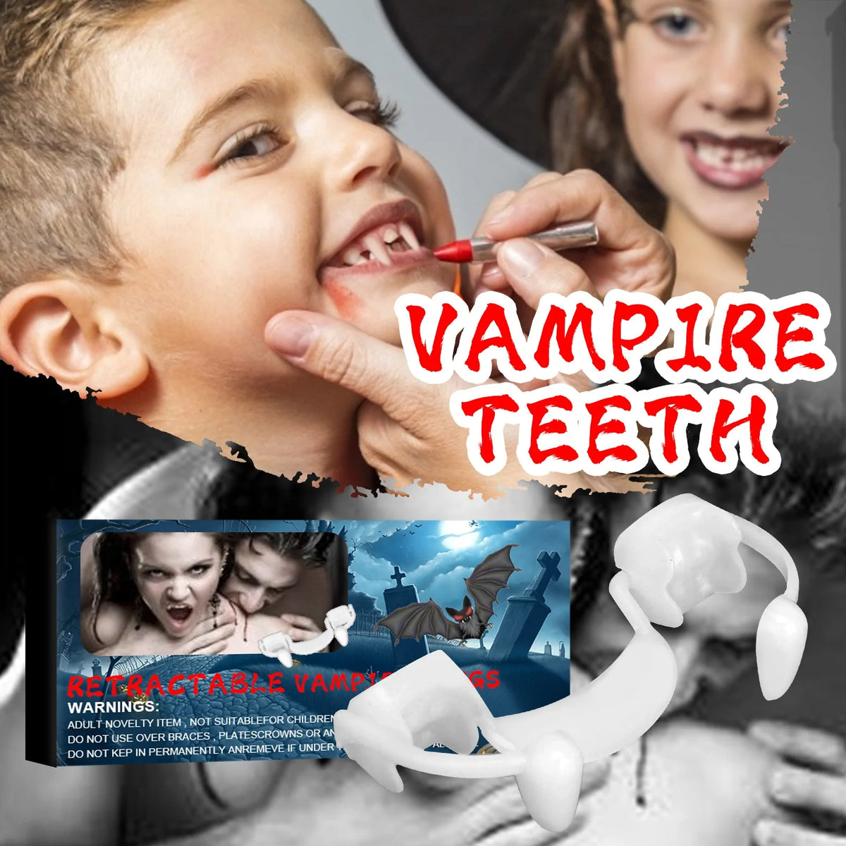 Halloween Teeth Decor Vampire Dentures