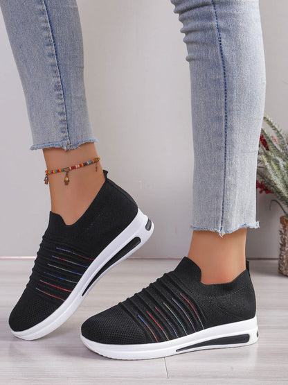 Breathable Mesh Wedge Sneakers - JDrop.Shop