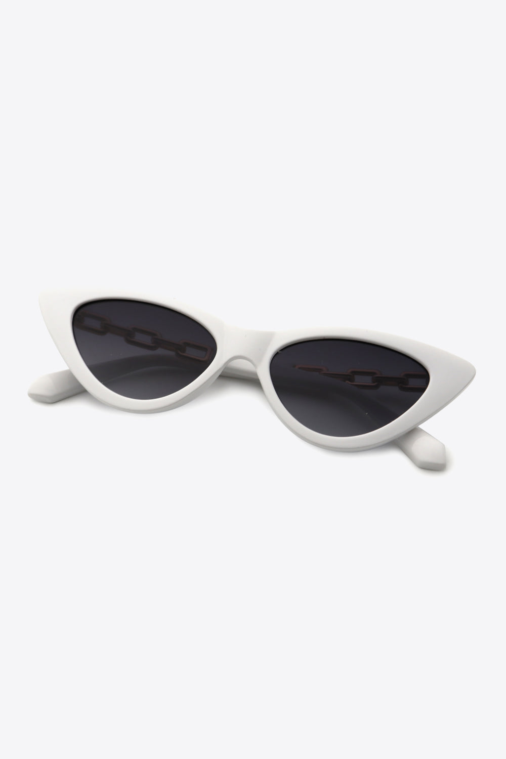 Chain Detail Cat-Eye Sunglasses - JDrop.Shop