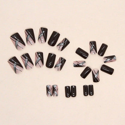 Chic Plaid Patterned Nails - JDrop.Shop