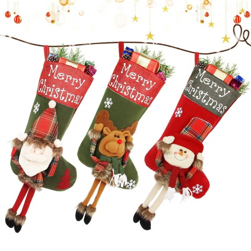 Christmas 3D Plush Big Stockings - JDrop.Shop