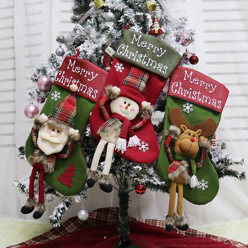 Christmas 3D Plush Big Stockings - JDrop.Shop