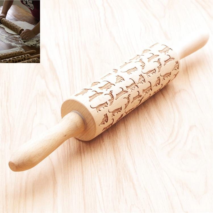 Christmas Embossing Rolling Pins - JDrop.Shop