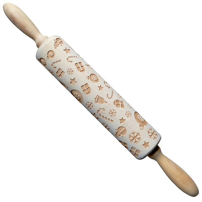 Christmas Embossing Rolling Pins - JDrop.Shop