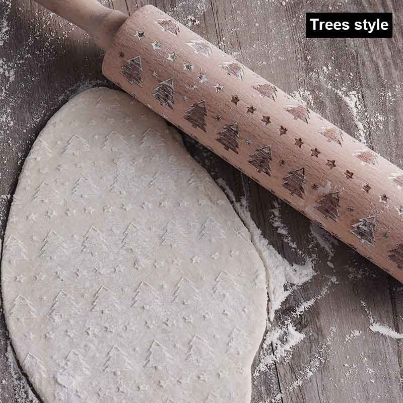 Christmas Embossing Rolling Pins - JDrop.Shop