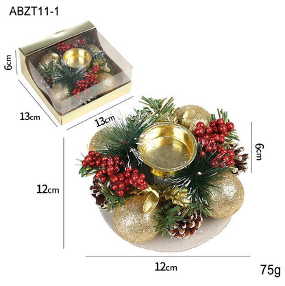 Christmas Pinecone Wreath Candle Holder - JDrop.Shop