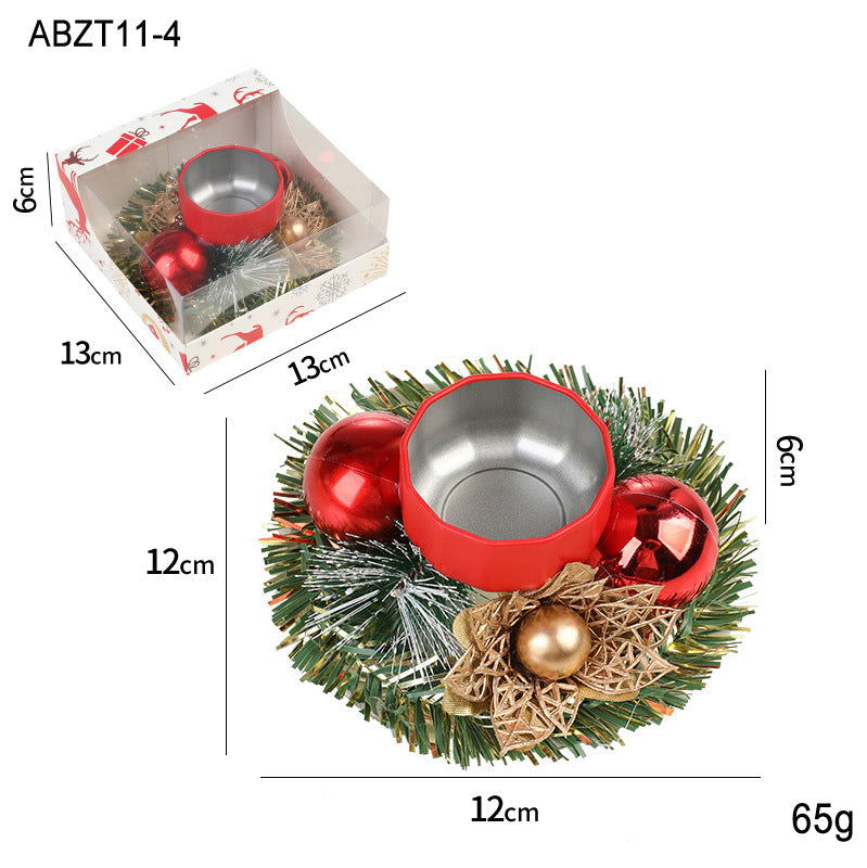 Christmas Pinecone Wreath Candle Holder - JDrop.Shop