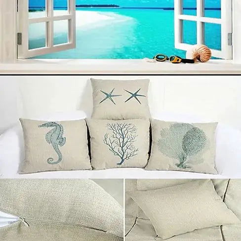 Coastal Charm Cushion Covers - JDrop.Shop