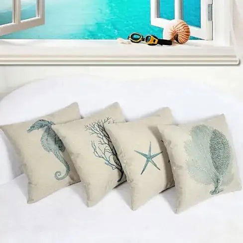 Coastal Charm Cushion Covers - JDrop.Shop