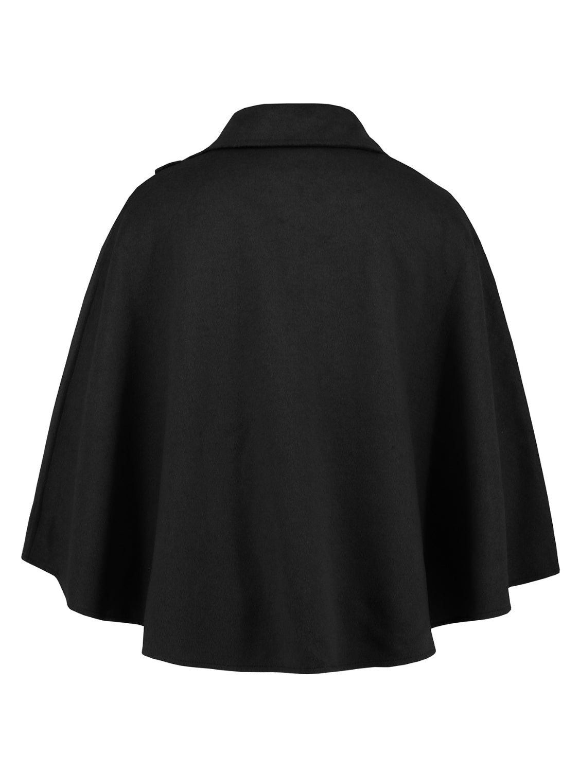 Collared Neck Cropped Cape - JDrop.Shop