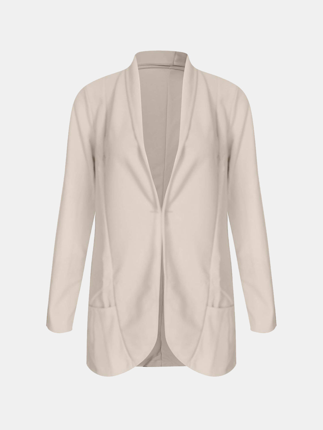 Collared Neck Long Sleeve Blazer - JDrop.Shop