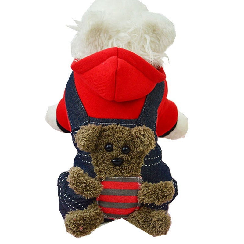 Dog hooded four-legged padded coat - JDrop.Shop