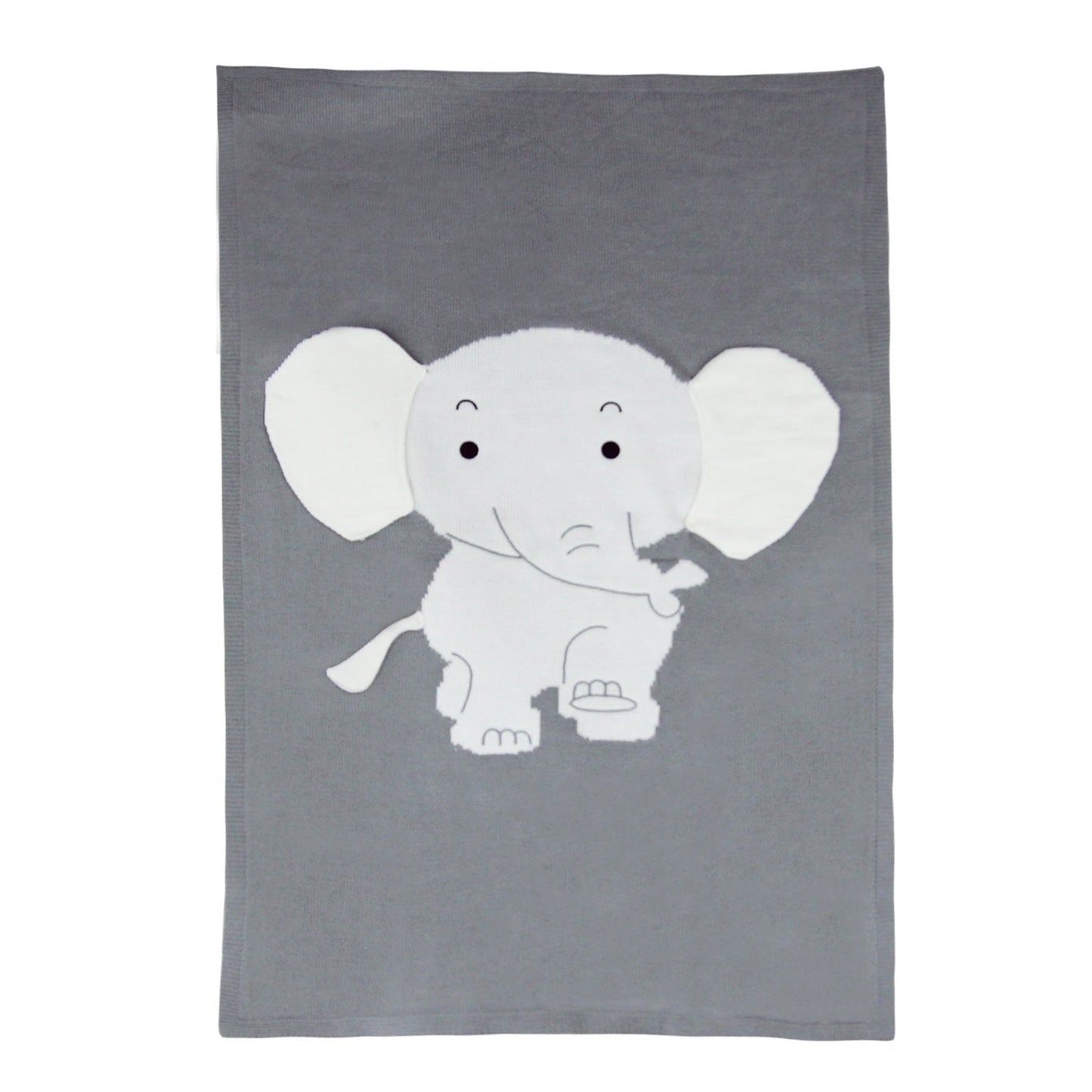 Elephant Children's Knit Blanket - JDrop.Shop