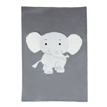 Elephant Children's Knit Blanket - JDrop.Shop