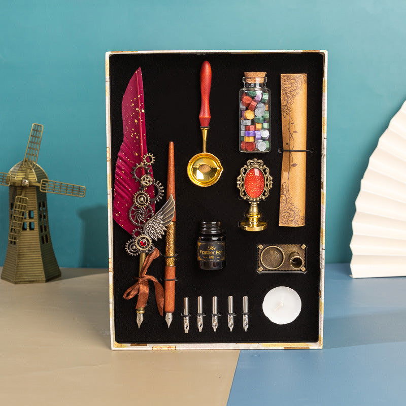 Feather Ink Pen Gift Set - JDrop.Shop