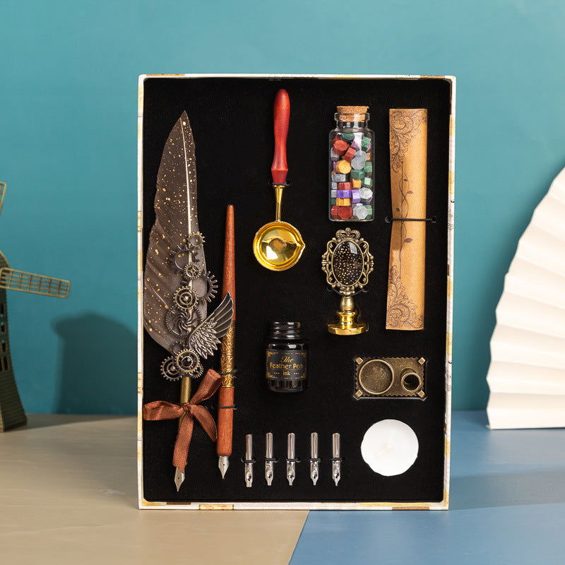 Feather Ink Pen Gift Set - JDrop.Shop