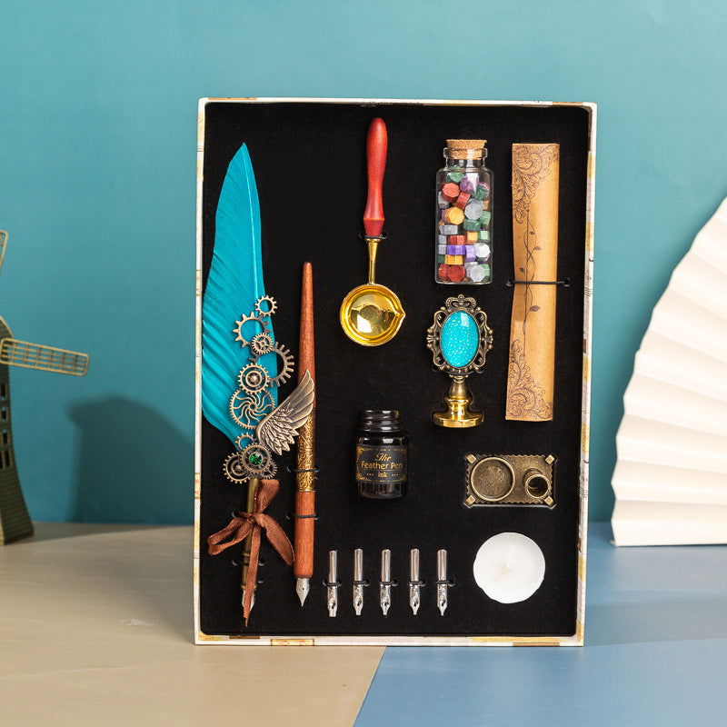 Feather Ink Pen Gift Set - JDrop.Shop