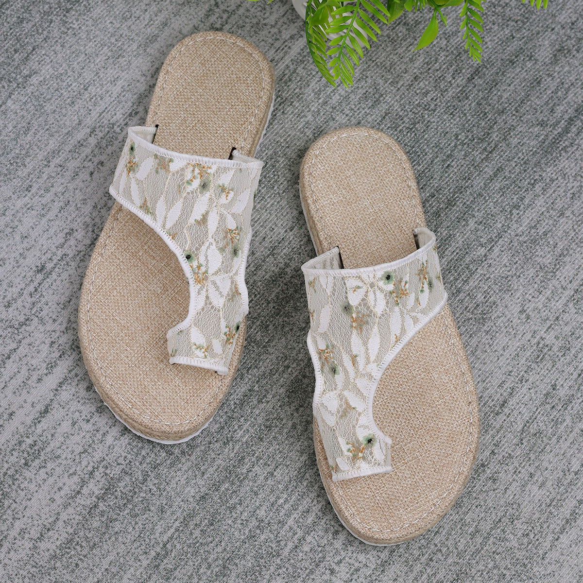 Flower Toe Post Flat Sandals - JDrop.Shop