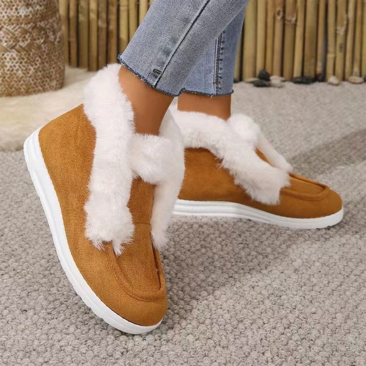 Furry Suede Snow Boots - JDrop.Shop