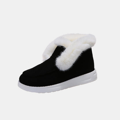 Furry Suede Snow Boots - JDrop.Shop