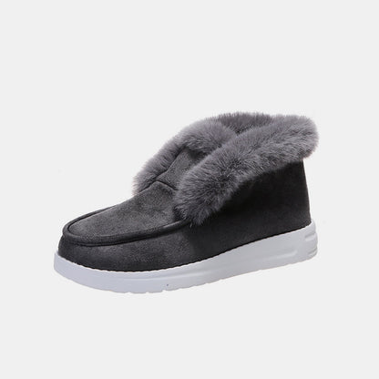 Furry Suede Snow Boots - JDrop.Shop