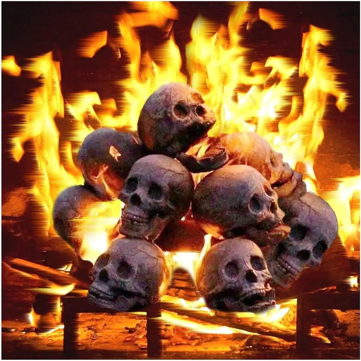 Halloween Fire Pit Skulls Bonfire