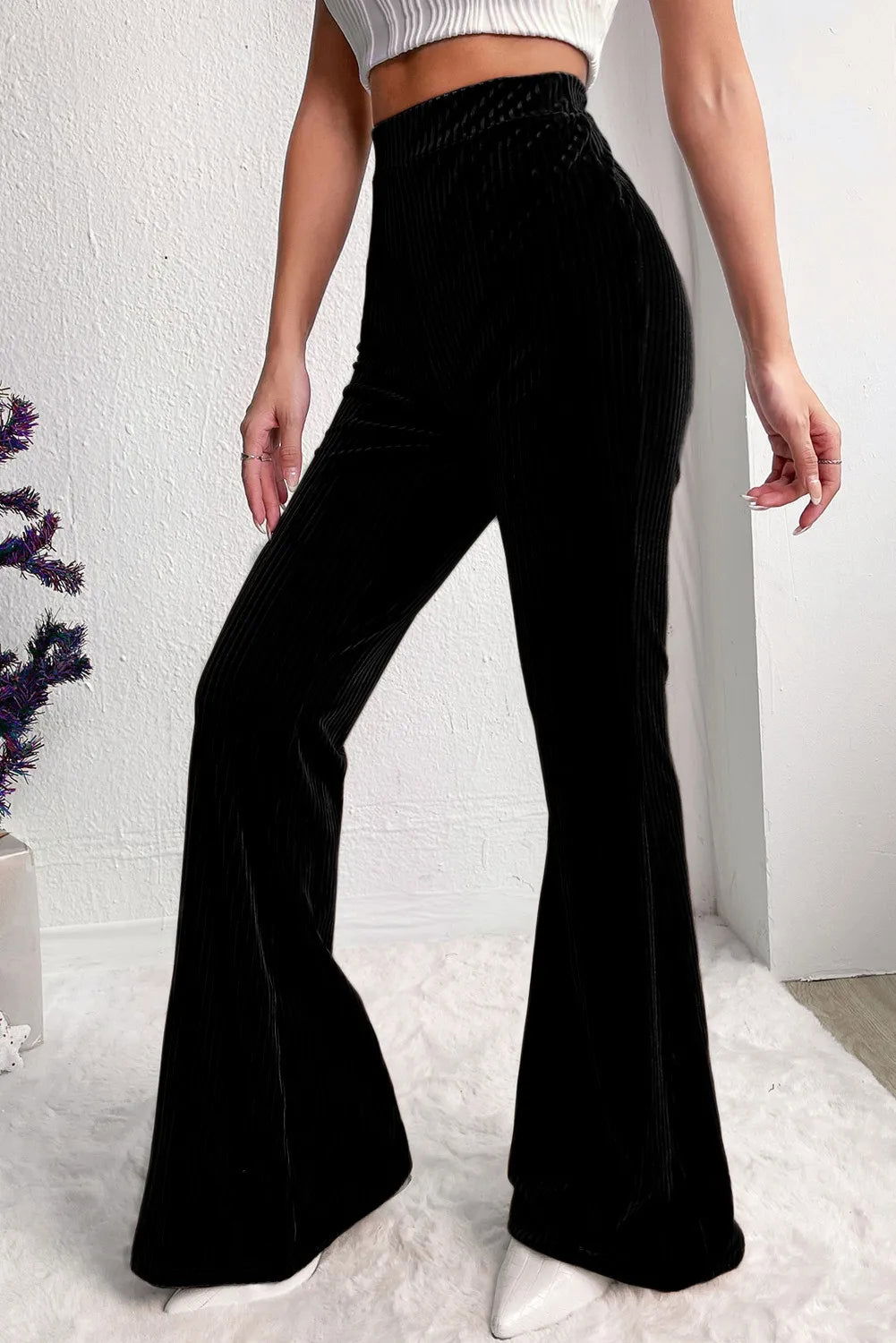 High Waist Bootcut Pants - JDrop.Shop