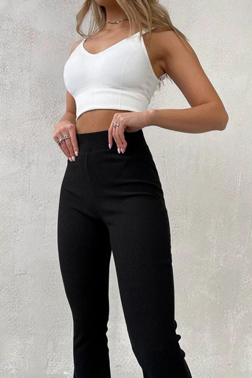 High Waist Flare Pants - JDrop.Shop