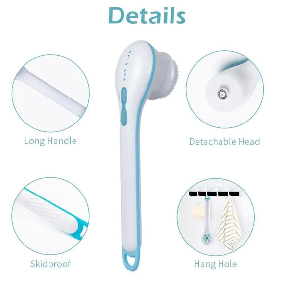 Body Brush Skin Massager - 5 Attachments - JDrop.Shop