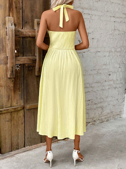 Honey Halter Neck Midi Dress - JDrop.Shop