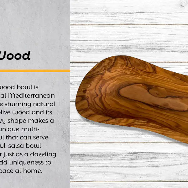 Mediterranean Olive Wood Multi-Purpose Bowl