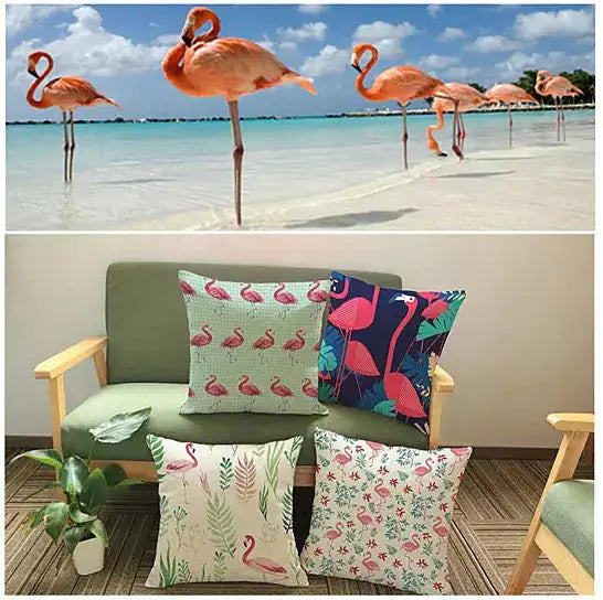 Fabulous Flamingos Cushion Covers